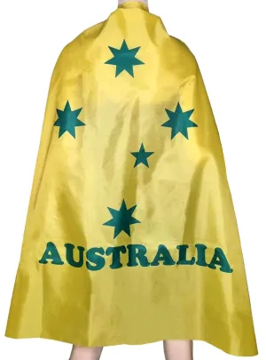 Southern Cross Green and Gold Flag Costume Cape