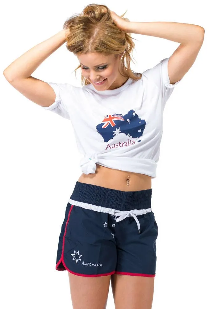 Southern Cross Womens Australia Day Boardshorts