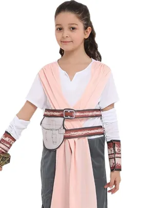Space Fighter Rey Girls Fancy Dress Costume