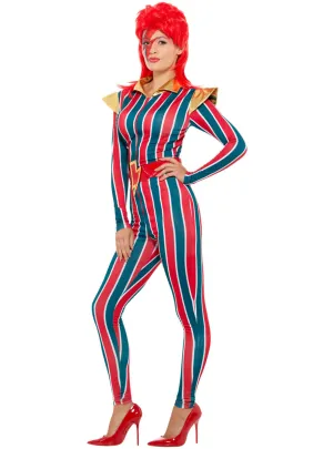 Space Superstar Womens David Bowie Plus Size Costume