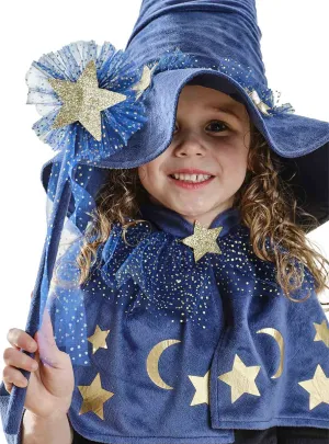 Sparkle Wizard Deluxe Blue and Gold Girls Wand