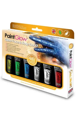 Sparkling Face and Body Glitter Gel Makeup Kit