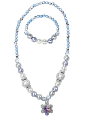 Sparkling Frozen Snowflake Girls Elsa Costume Jewellery Set