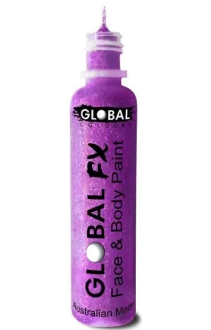 Sparkling Purple Face and Body Glitter Applicator Tube