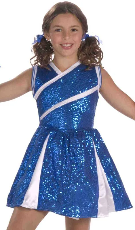 Sparkling Sassy Cheerleader Girls Costume