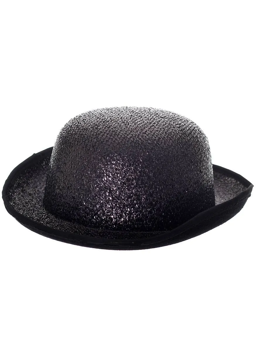 Sparkly Black Bowler Cabaret Costume Hat