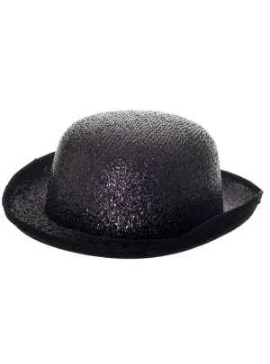 Sparkly Black Bowler Cabaret Costume Hat
