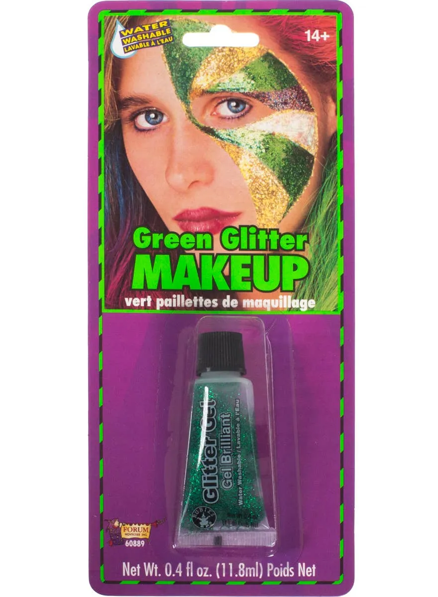 Sparkly Green Glitter Gel Makeup