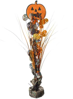 Sparkly Orange Pumpkin Halloween Table Decoration
