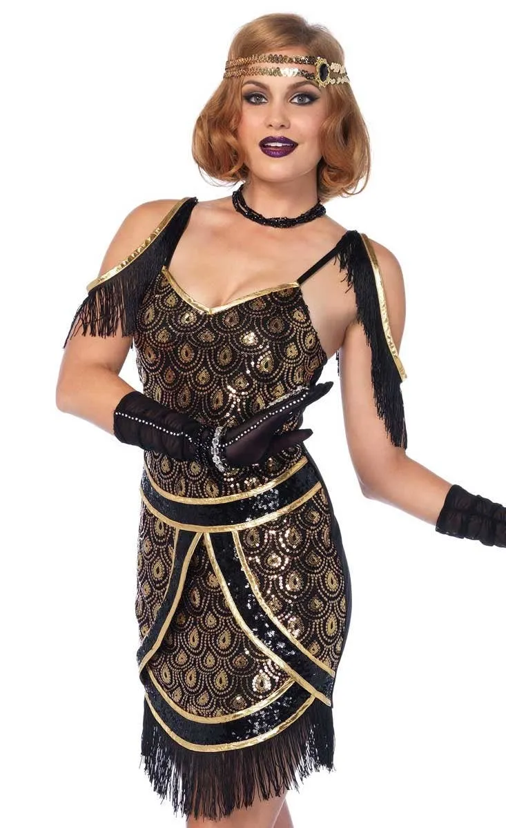 Speakeasy Sweetie Deluxe 1920s Womens Great Gatsby Costume