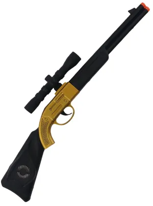 Special Forces Black And Gold Toy Sniper Riffle