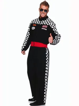 Speed Demon Mens Race Car Driver Jumpsuit Costume
