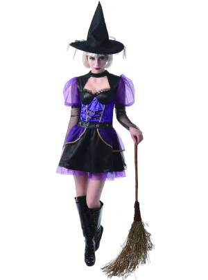 Spell Binding Purple Witch Womens Halloween Costume