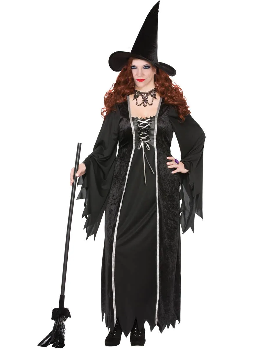 Spellbinding Womens Plus Size Witch Halloween Costume