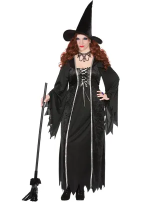 Spellbinding Womens Plus Size Witch Halloween Costume