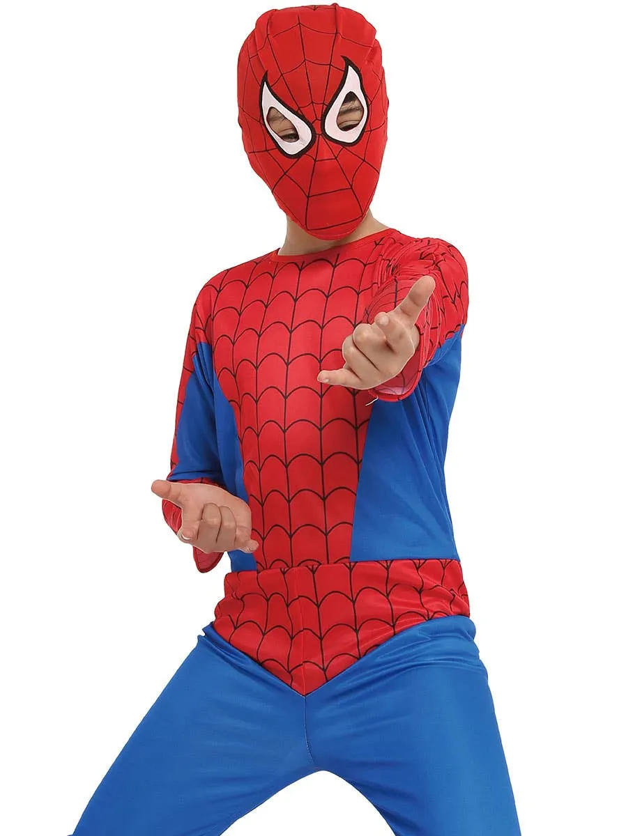 Spider Hero Boys Superhero Fancy Dress Costume