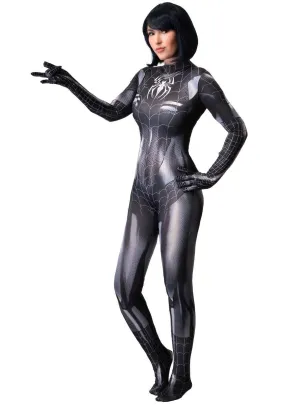 Spider Womens Black Superhero Costume
