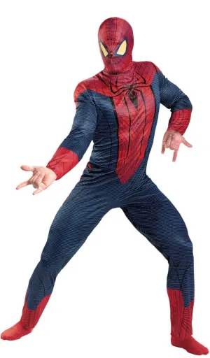 Spiderman Mens Movie Superhero Fancy Dress Costume