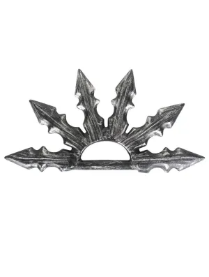 Spiked 6 Blade Silver Ninja Accessory Weapon