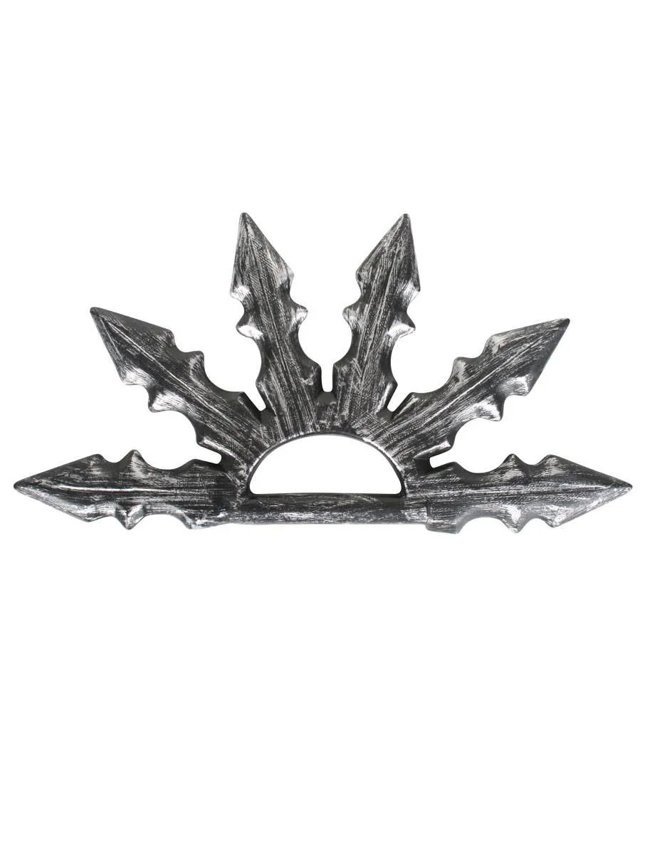 Spiked 6 Blade Silver Ninja Accessory Weapon