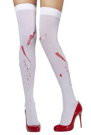Splattered Blood Stain Thigh High Stockings