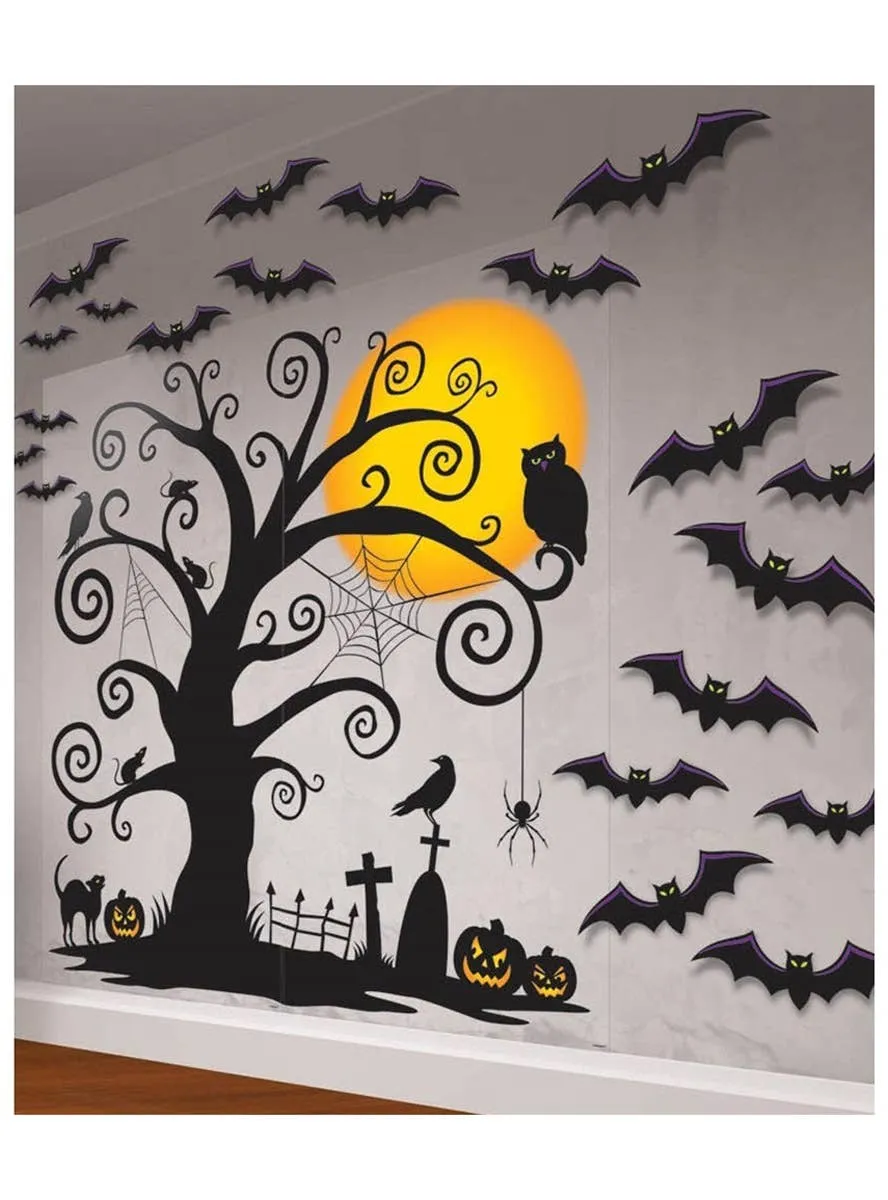 Spooky Tree Halloween Wall Decorations Kit