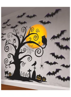 Spooky Tree Halloween Wall Decorations Kit