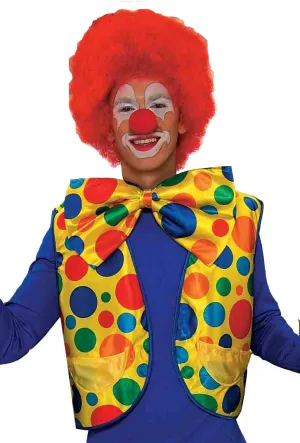Spotted Adults Circus Clown Costume Vest