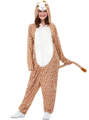 Spotted Giraffe Womens Animal Onesie Costume