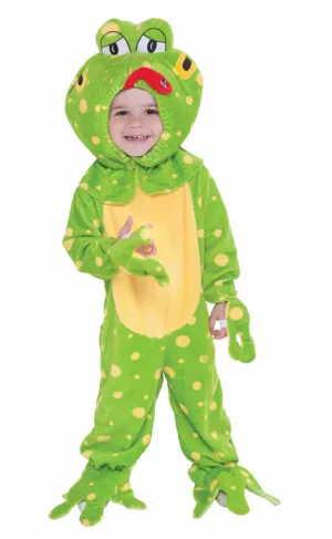 Spotty Green Frog Toddlers Onesie Costume