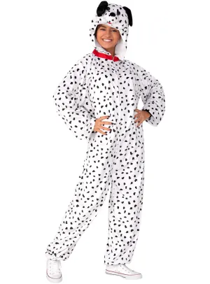 Spotty Womens Furry Dalmatian Onesie Costume