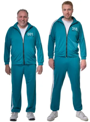 Squid Play 001 or 218 Adults Interchangeable Tracksuit Costume