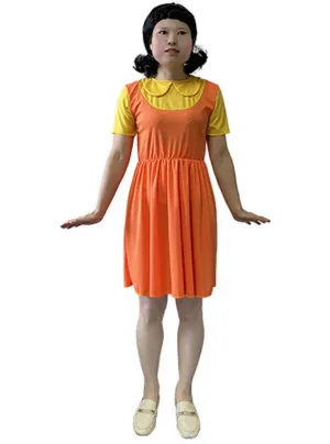 Squid Play Robot Doll Womens Dress Up Costume