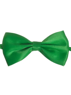 St Patrick's Day Green Satin Costume Bow Tie