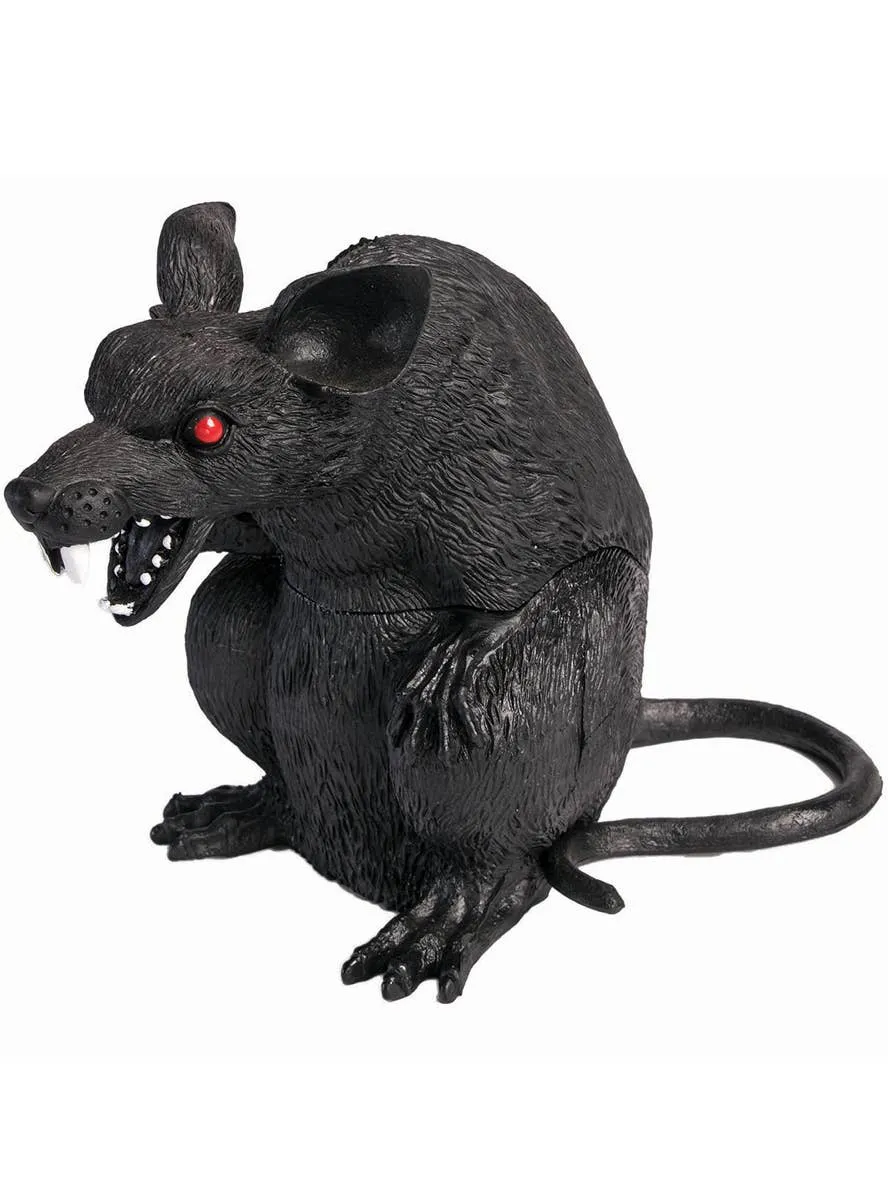 Standing Black Rat Halloween Table Prop