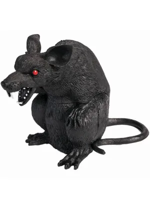 Standing Black Rat Halloween Table Prop