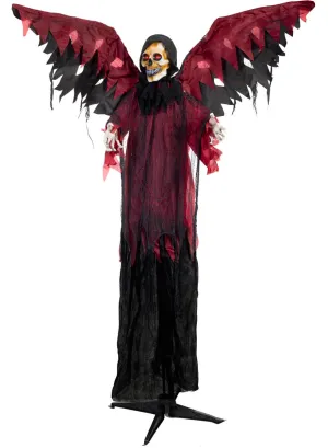 Standing Winged Demon Reaper Animated Halloween Decoration