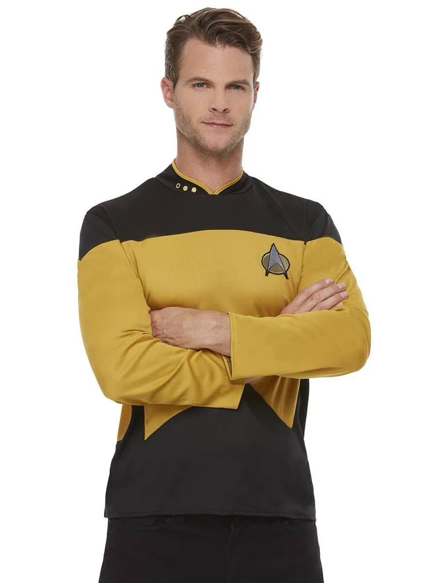Star Trek Next Generation Mens Yellow Operations Costume