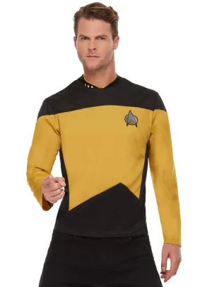 Star Trek Next Generation Mens Yellow Operations Costume