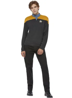 Star Trek Voyager Mens Operations Uniform Costume