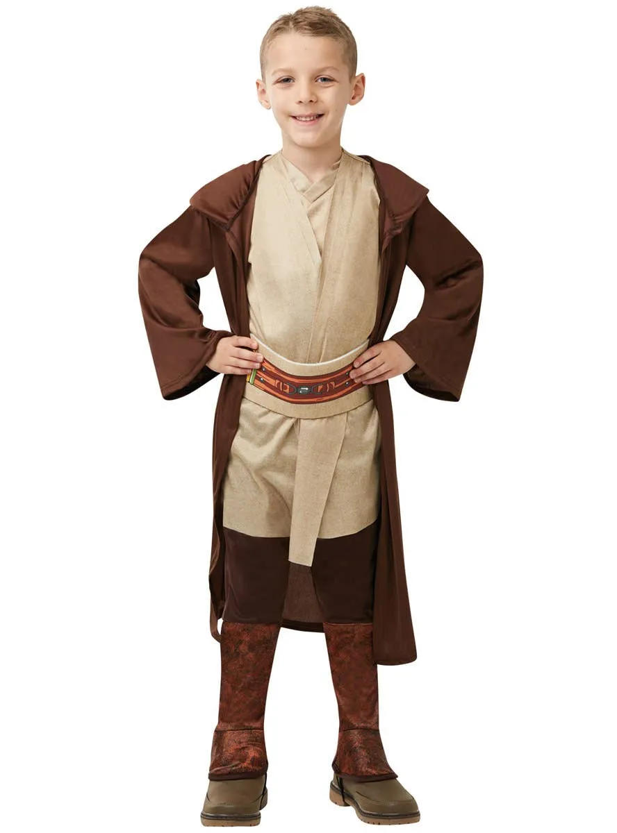 Star Wars Boys Hooded Brown Jedi Costume Robe