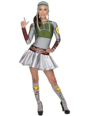 Star Wars Womens Boba Fett Dress Up Costume
