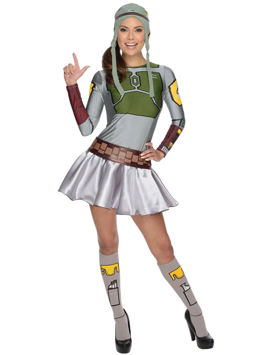 Star Wars Womens Boba Fett Dress Up Costume
