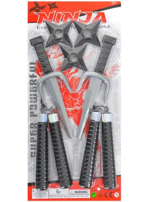 Stealth Ninja 7 Piece Fake Weapon Set