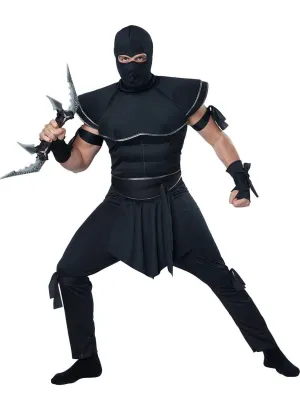 Stealth Ninja Mens Fancy Dress Costume