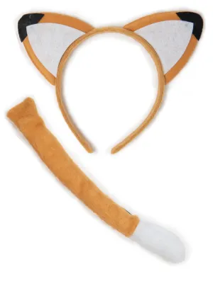 Stealthy Orange Fox Kids Costume Accessory Set