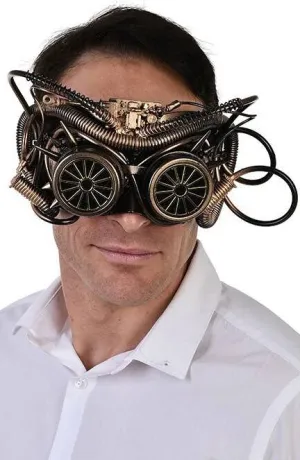 Steam Punk Copper Goggles Masquerade Mask