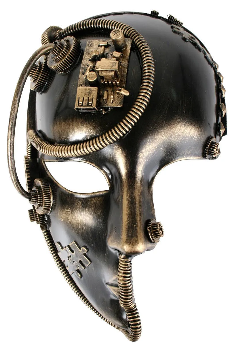 Steampunk Bronze Adults Masquerade Mask