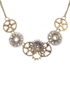 Steampunk Cogs and Gears Costume Necklace