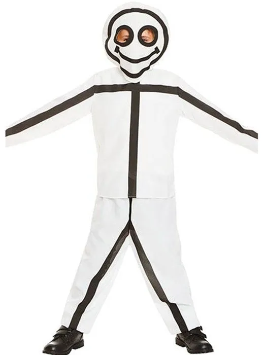 Stick Figure Drawing Boys Costume